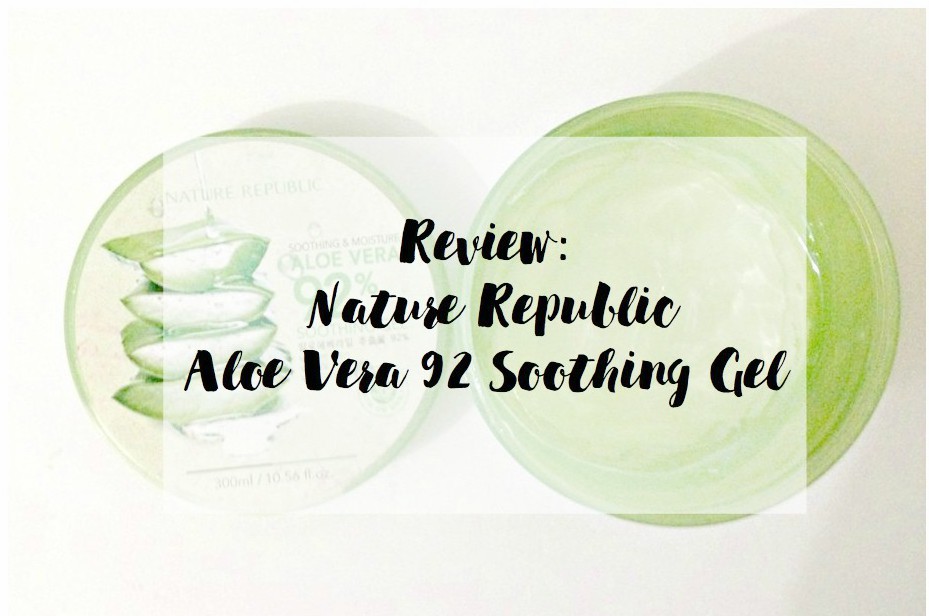 nature republic aloe vera review acne