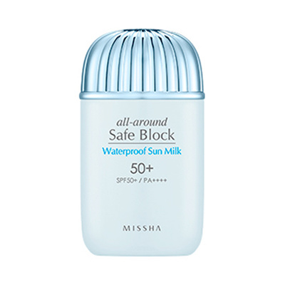 missha all around safe block waterproof sun milk review