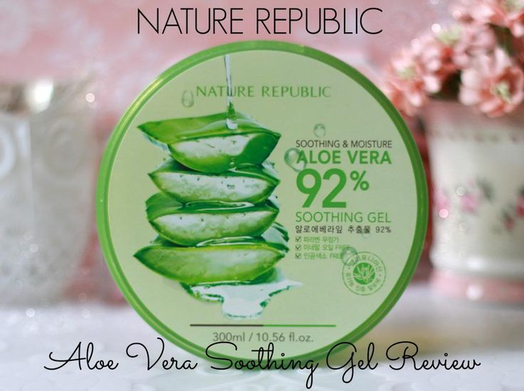 nature republic aloe vera review acne